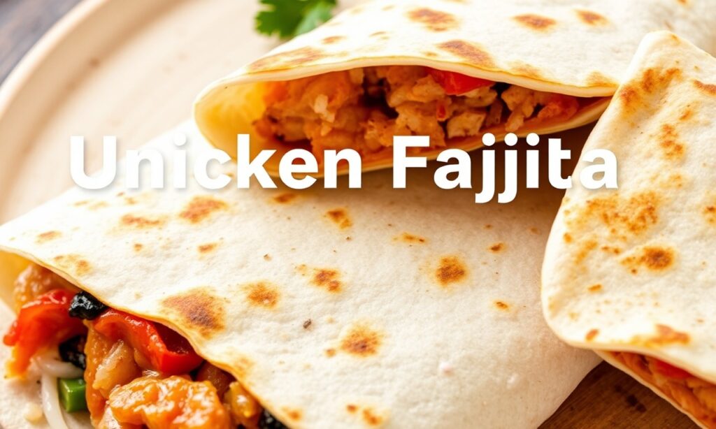 Unlock Flavor: Chicken fajita quesadilla sizzle, vibrant ingredients.