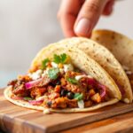 Bold tangy jerk jackfruit tacos, flavorful and vibrant.