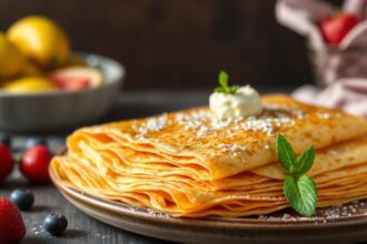 Perfect crepes mix recipe for quick, easy, delicious breakfast.