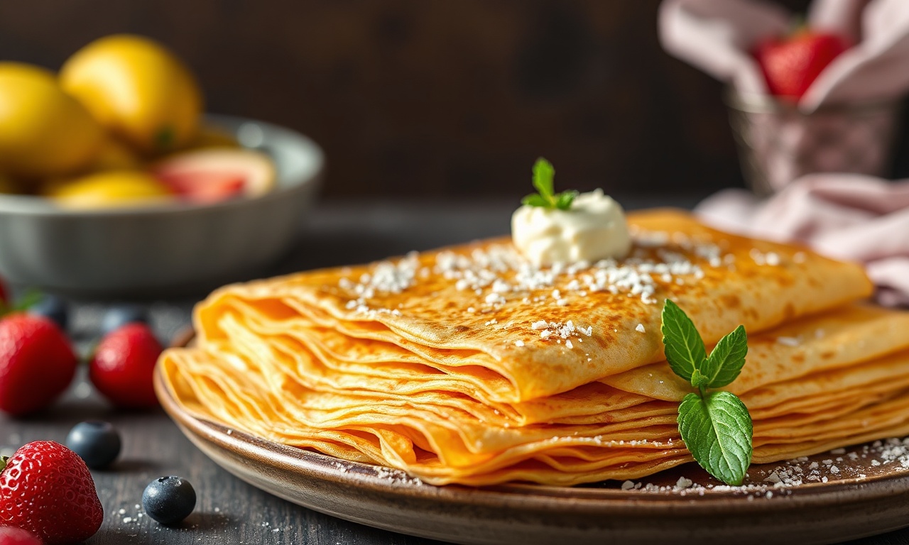 Perfect crepes mix recipe for quick, easy, delicious breakfast.
