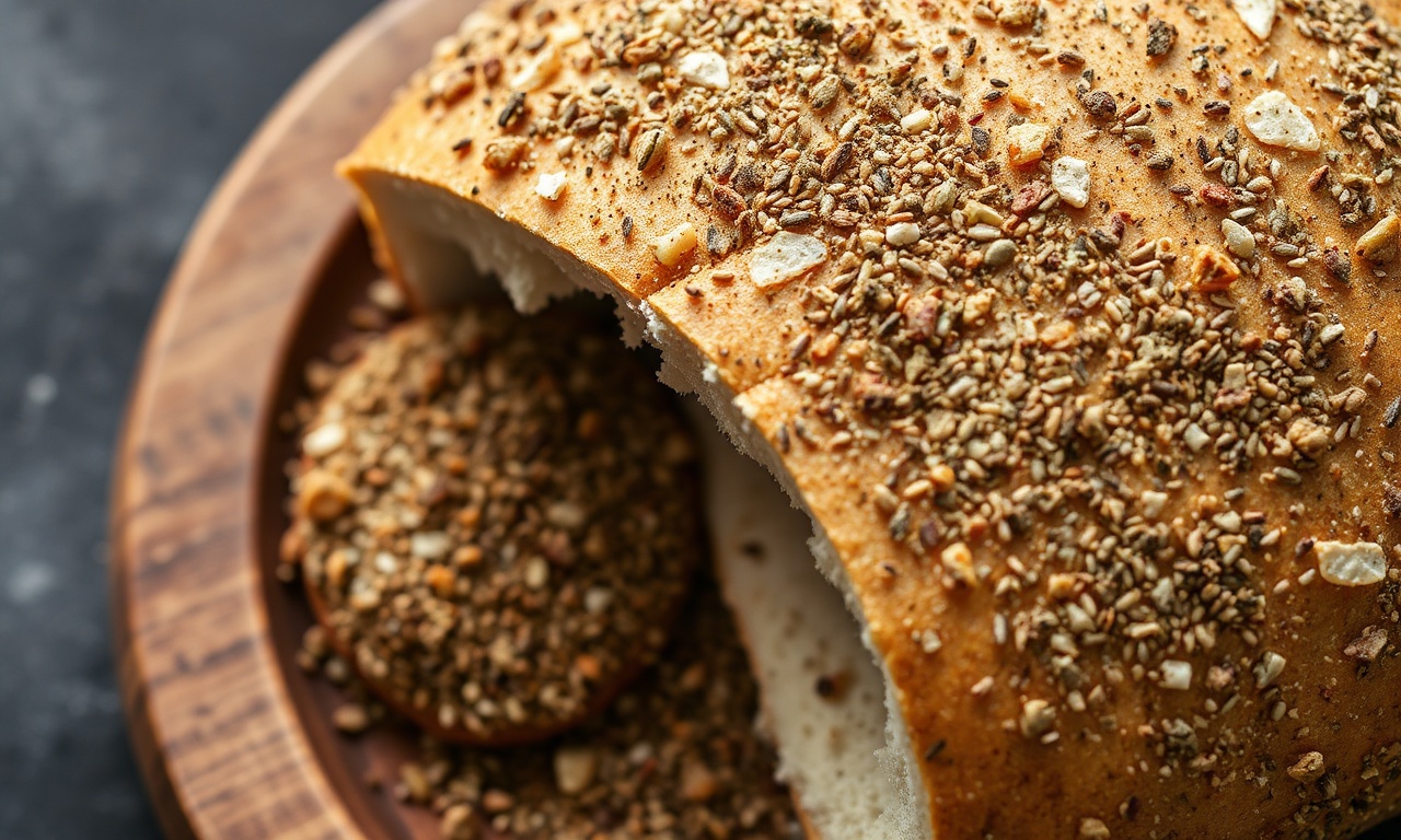 Delicious manakish za'atar: aromatic Middle Eastern flatbread.