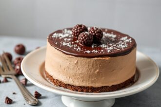 Decadent no-bake chocolate torte, an effortlessly elegant dessert.