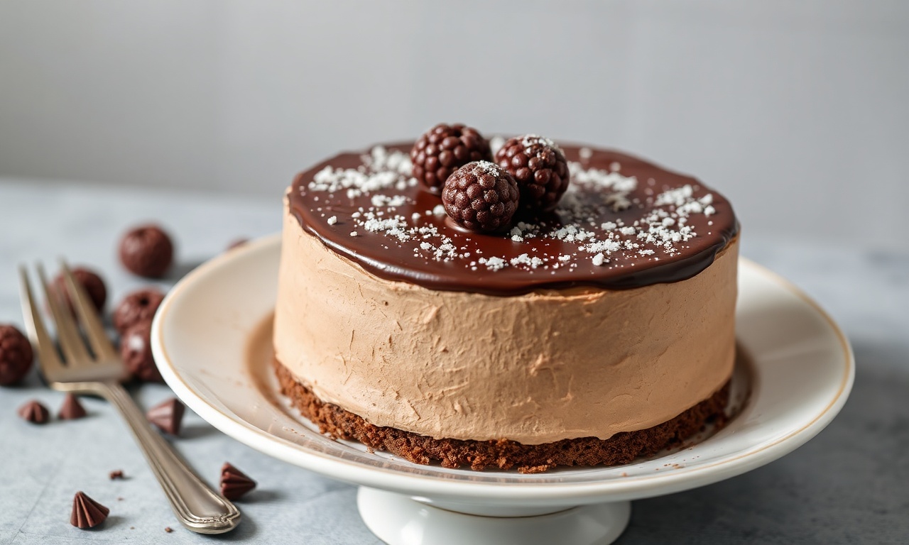 Decadent no-bake chocolate torte, an effortlessly elegant dessert.